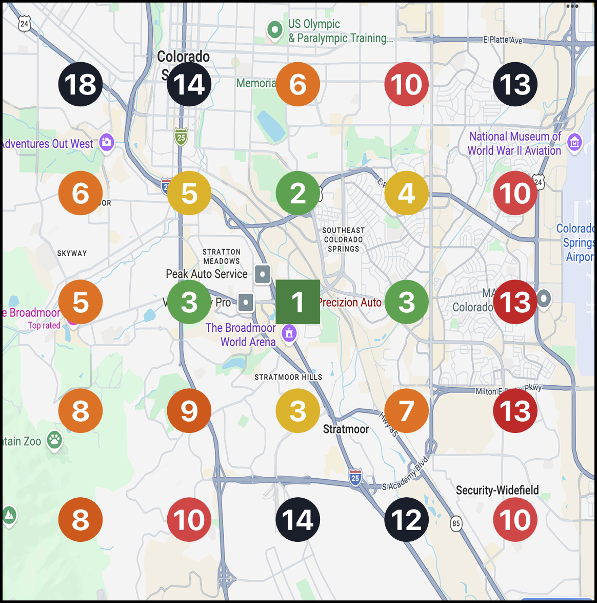 First Result Visibility Map